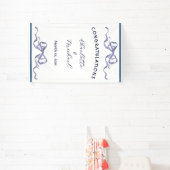 Elegant Ribbon Romantic Wedding Congratulations  Banner (InSitu)