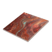 Elegant Rich Copper Patina Metallic gold  Fliese (Seite)