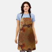 Elegant Rich Copper Patina Metallic gold  Schürze (Getragen)