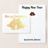 Elegant Ringing Bells Fraktal Folienkarte (Anzeige)