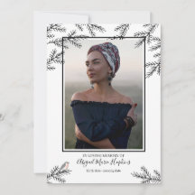 Elegant Robin Bird Beerdigung Danke Bereavement