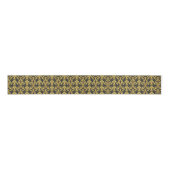 Elegant Rococo Revival Gold & Charcoal Baroque Ripsband (Vorderseite)
