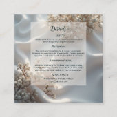 Elegant romantic babys breath floral wedding begleitkarte (Vorderseite)