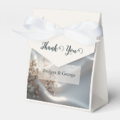 Elegant romantic babys breath floral wedding geschenkschachtel (Vorderseite)