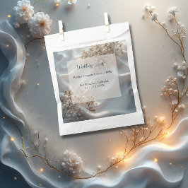 Elegant romantic babys breath floral wedding geschenktütchen