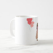 Elegant Romantic Couple Mug Kaffeetasse (Vorderseite Links)