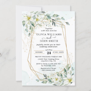 Elegant Romantic Eukalyptus Greenery - F001 Invita Einladung