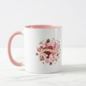 Elegant Romantic Floral Heart Coffee Mug Tasse (Links)