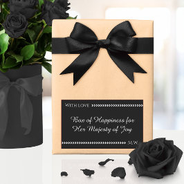 Elegant Romantic Gift Wrap Rechteckiger Aufkleber