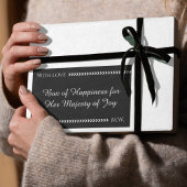 Elegant Romantic Gift Wrap Rechteckiger Aufkleber
