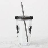 Elegant, Romantic Goth Personalized Acryltrinkbecher (Links)