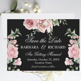 Elegant Romantic Handpainted Floral Wedding Save The Date
