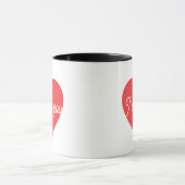 Elegant Romantic Heart Aesthetic Affection Gift  Tasse (Zentrum)