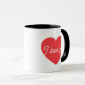 Elegant Romantic Heart Aesthetic Affection Gift  Tasse (VorderseiteRechts)