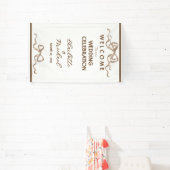 Elegant Romantic Ribbon Wedding Banner (InSitu)