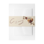 Elegant Romantic Rusty Rose Autumn Wedding Einladungsbanderole (Vorderseite Beispiel)