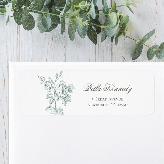 Elegant Romantic Sage Green Rose