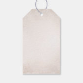 Elegant Romantic Vineyard Rustic Wedding Geschenkanhänger (Rückseite)