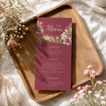 Elegant romantische rote rustikale Floral