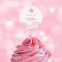 Elegant Rosa Angel Girl Taufe Christening