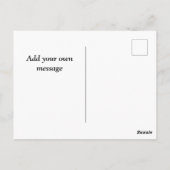 Elegant Rosa Bläserner Valentinstag Postkarte (Rückseite)