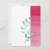 Elegant rosa Blüte 50. Geburtstag Einladung (Rückseite)