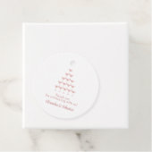 Elegant Rosa Champagne Tower Script Wedding Geschenkanhänger (Beispiel)