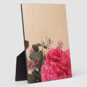 Elegant Rosa Creme Floral Fotoplatte (Seite)