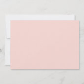 Elegant rosa Flora wirst du meine Brautjungfrau se Einladung (Rückseite)