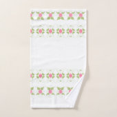 Elegant Rosa Floral Badhandtuch Set (Handtuch)