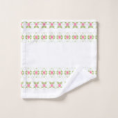 Elegant Rosa Floral Badhandtuch Set (Waschlappen)
