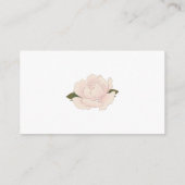 Elegant rosa Floral Date Ideen. Datum jar Begleitkarte (Rückseite)