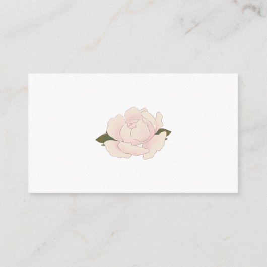 Elegant rosa Floral Date Ideen. Datum jar Begleitkarte (Rückseite)