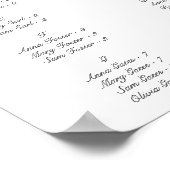 Elegant Rosa Floral Quinceñera Einladung Poster (Ecke)