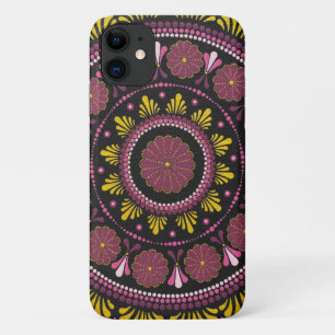 Elegant Rosa Gold Mandala, Boho Zen Dot Art Blume Case-Mate iPhone Hülle