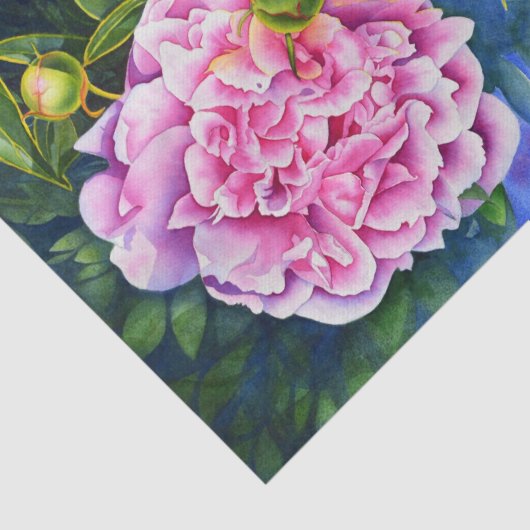 Elegant rosa, klassische Aquarellblüte Seidenpapier (Ausschnitt)