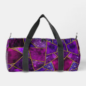 Elegant rosa, lila mädchenhaft geometrisch duffle bag (Rückseite)