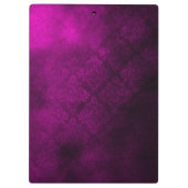 Elegant rosa, lila mädchenhaft geometrisch klemmbrett (Rückseite)