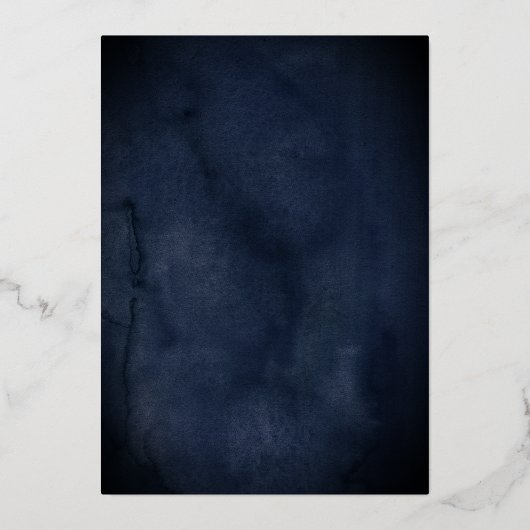 Elegant Rosa Navy Floral Tiara Kleid Quinceanera Folieneinladung (Rückseite)