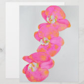 Elegant-Rosa-Orange-Orchideen (Vorne/Hinten)