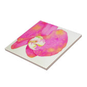 Elegant-Rosa-Orange-Orchideen Fliese (Seite)