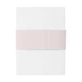 Elegant, rosa, pastellfarben, Blume Einladungsbanderole (Rückseitenbeispiel)