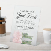 Elegant Rosa Rose Bitte unterschreiben Sie unser G Sockelschild (In SItu)