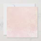 Elegant Rosa Rose | Gold Frame 21. Geburtstag Part Einladung (Rückseite)