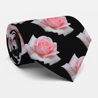 Elegant Rosa Roses Floral Krawatte