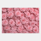 Elegant Rosa Roses Geschenkpapier Set (Vorderseite 2)