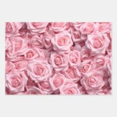 Elegant Rosa Roses Geschenkpapier Set (Vorderseite)