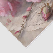 Elegant Rosa Roses Seidenpapier (Detail)