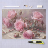 Elegant Rosa Roses Seidenpapier (Handwerk)