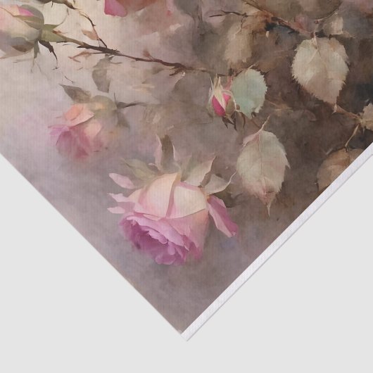 Elegant Rosa Roses Seidenpapier (Ausschnitt)